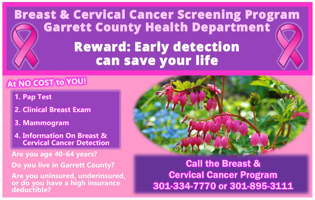 Breast Cervical Cancer Screening Program Promo Garrett County