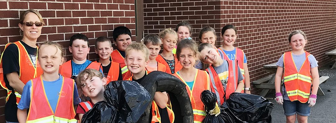 Elementary School Students Help Clean Up Crellin