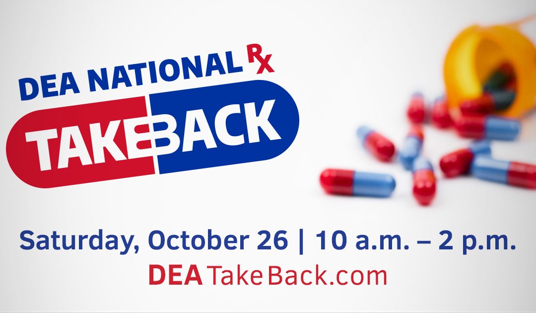 National Drug Take Back Scheduled for October 26th