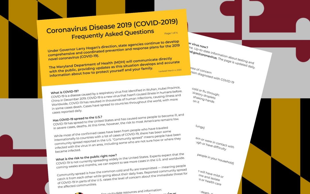 Maryland Toolkit – Coronavirus Disease 2019 (COVID-2019) – Frequently Asked Questions