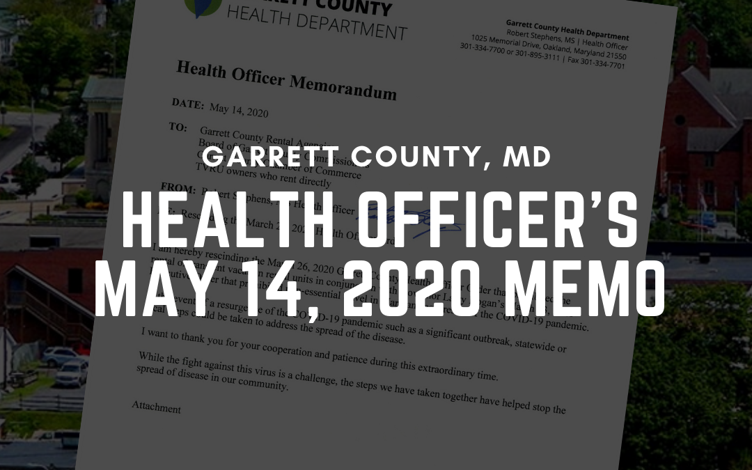 Health Officer’s May 14, 2020 Memo