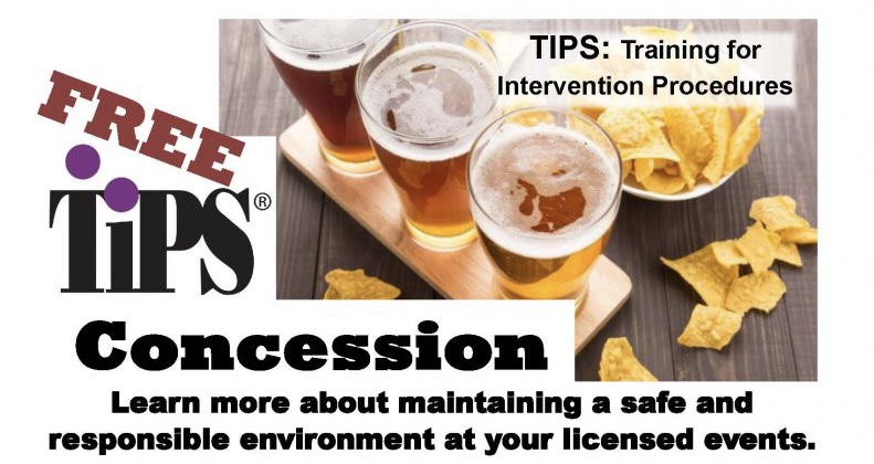 TIPS for Concession Training Schedule in September