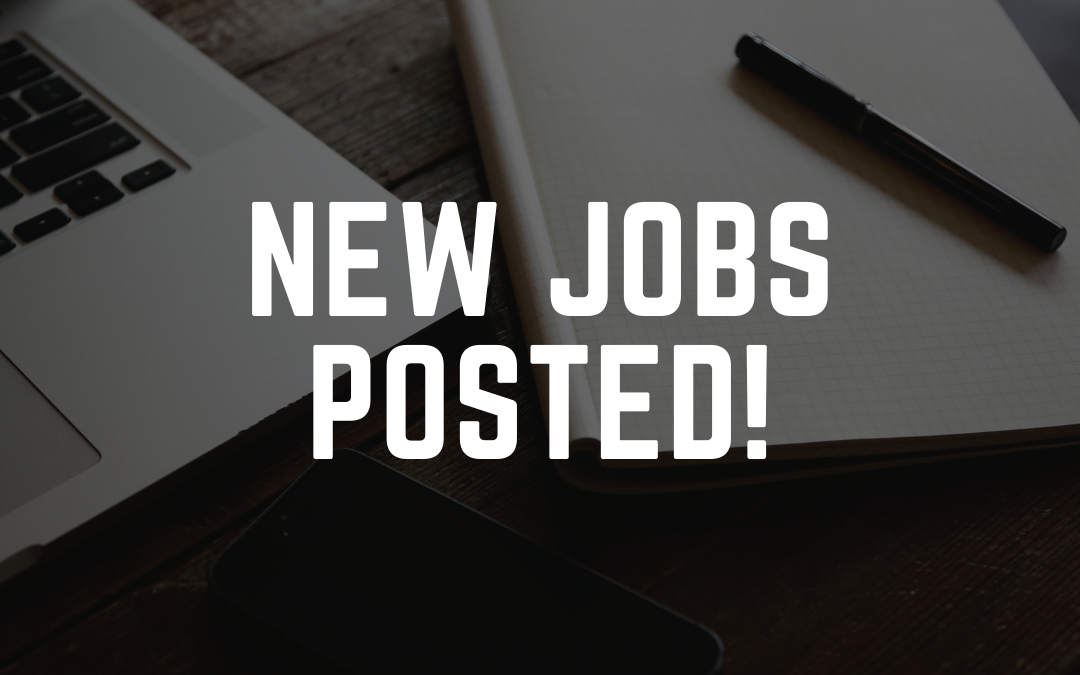 New Jobs Posted! – October 2020