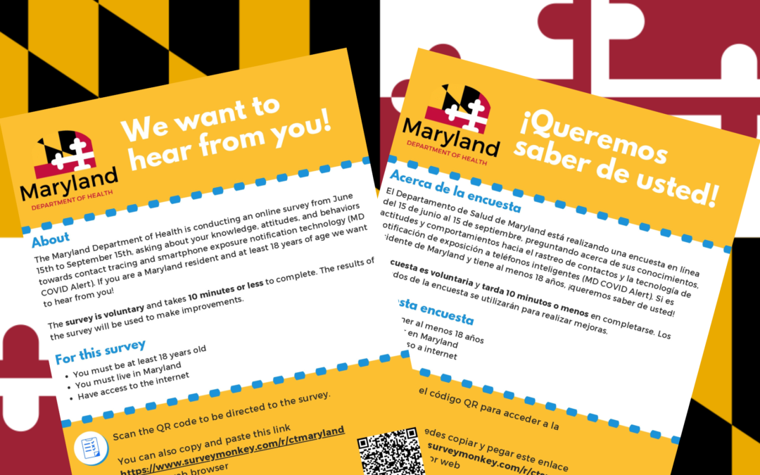 Maryland Department of Health Contact Tracing Survey – Share Your Feedback!