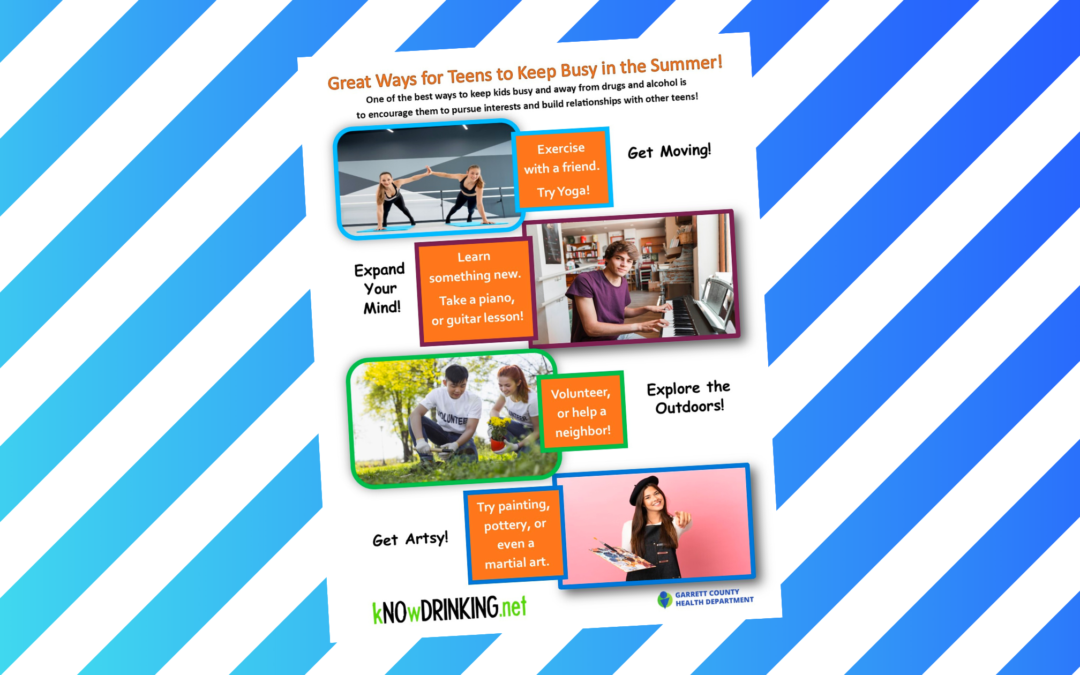 Featured Today on kNOwDRINKING.net: Great Ways for Teens to Keep Busy in the Summer!