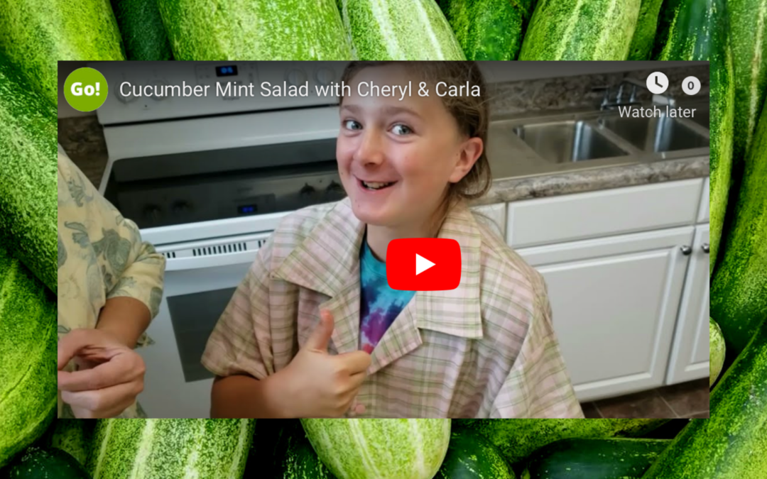 Featured Today on Go! Garrett County: Cucumber Mint Salad with Cheryl & Carla