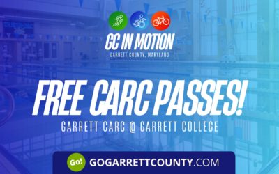 Featured Today on Go! Garrett County: GC In Motion offers FREE CARC Gift Cards to Keep Garrett County Moving!