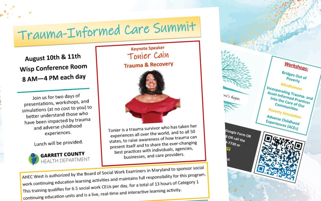 Garrett County Trauma-Informed Care Summit Scheduled in August
