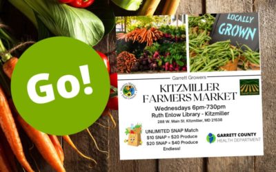 TODAY (6/29) – Kitzmiller Farmer’s Market – Veggies on the Move + UNLIMITED SNAP Match