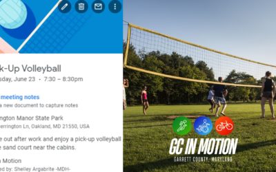 Featured Today on Go! Garrett County: Pick-Up Volleyball Event Tonight (6/23) at Herrington Manor State Park