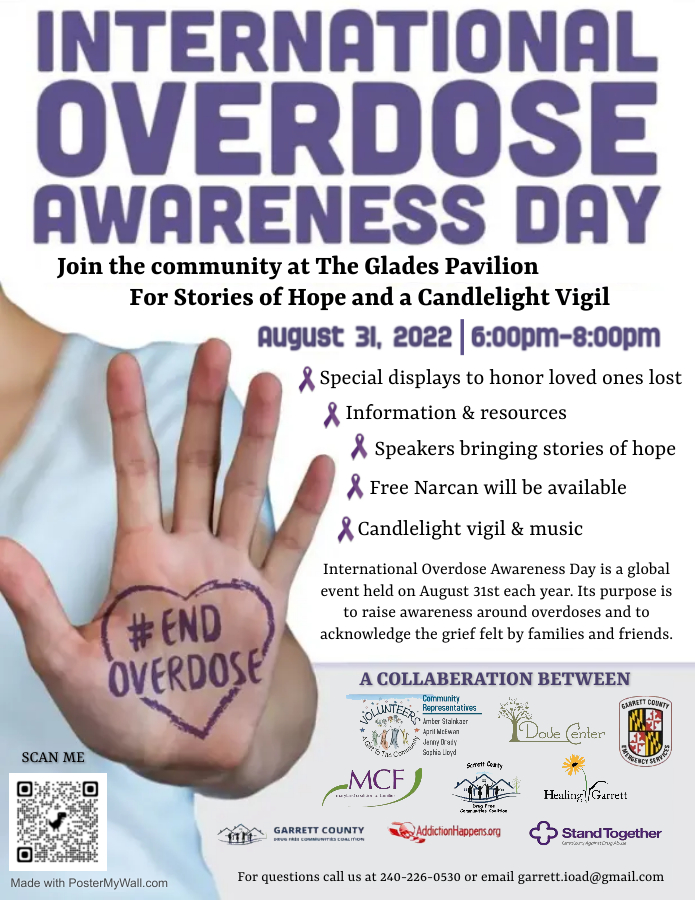 International Overdose Awareness Day Event Scheduled in Garrett County