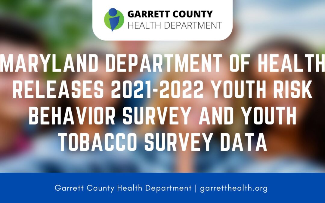 Featured Today on My Garrett County: Maryland Department of Health Releases 2021-2022 Youth Risk Behavior Survey and Youth Tobacco Survey Data