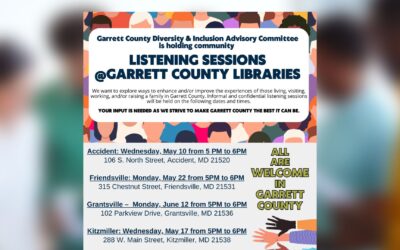 Listening Sessions Scheduled Across Garrett County By The Garrett County Diversity & Inclusion Committee