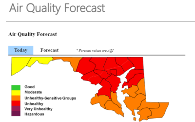 Maryland Department of the Environment Resources: Air Quality Forecast & Action Guide