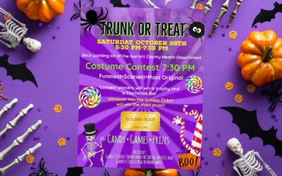 REMINDER: Trunk or Treat Scheduled for Saturday, October 28, 2023 at the Garrett County Health Department