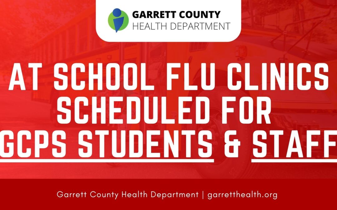 REMINDER: At School Flu Clinics Scheduled for Garrett County Public Schools Students and Staff