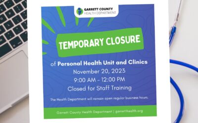 Upcoming Temporary Closure of Personal Health Unit and Clinics (11/20)