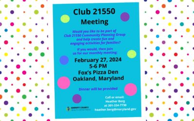 Club 21550 Meeting Announced