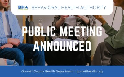 GCBHA Public Meeting Announced: Garrett County Mental Health Advisory Committee – March 2024