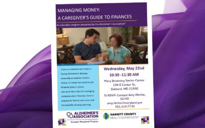 Upcoming Event: Managing Money – A Caregiver’s Guide to Finances (5/22)