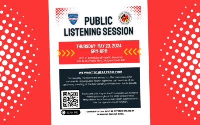 Western Maryland Region: County Residents Encouraged to Join State, Local Health Officials for Forum – Listening Session on Public Health Initiatives Set for May 23