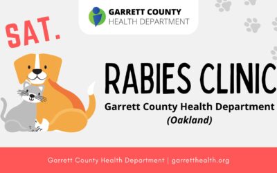 Garrett County Rabies Clinic TOMORROW in Oakland @ GCHD! (5/18)
