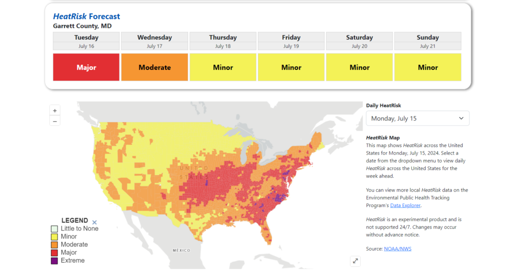 HeatRisk Map