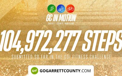 Featured Today on Go! Garrett County: 104 MILLION+ STEPS/ACTIVITY RECORDS! – Step/Activity Challenge Weekly Leaderboard – Week 92