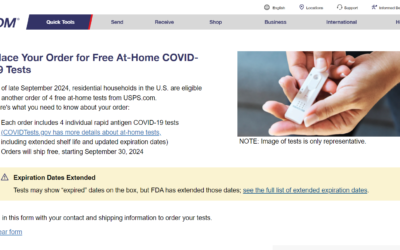 Now Available – FREE Federal COVID-19 Mail-Order Test Kit Program Returns