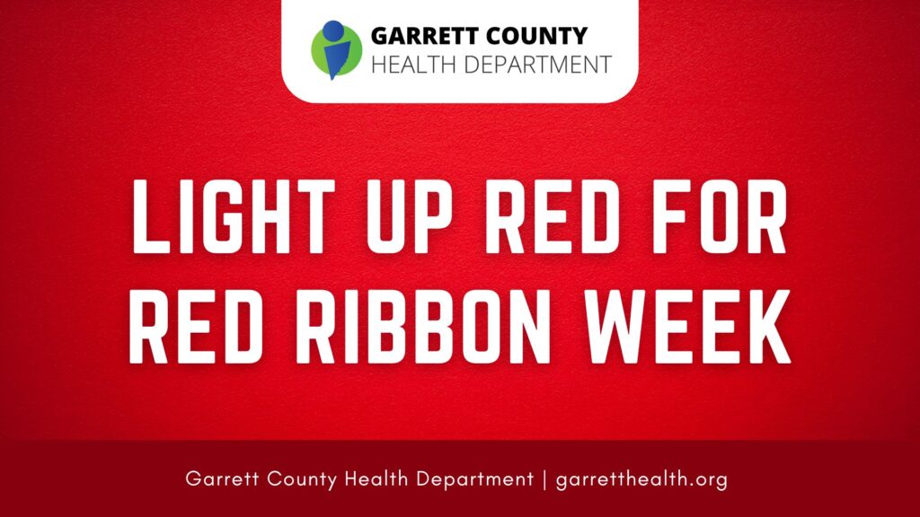 Garrett County Residents Light Up Red for Red Ribbon Week