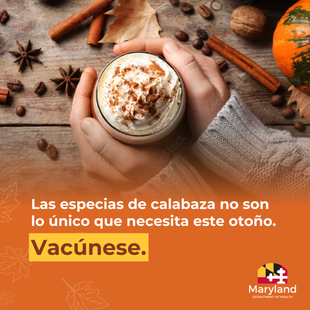 Las especias de calabaza no son lo único que necesita este otoño. Vacúnese.