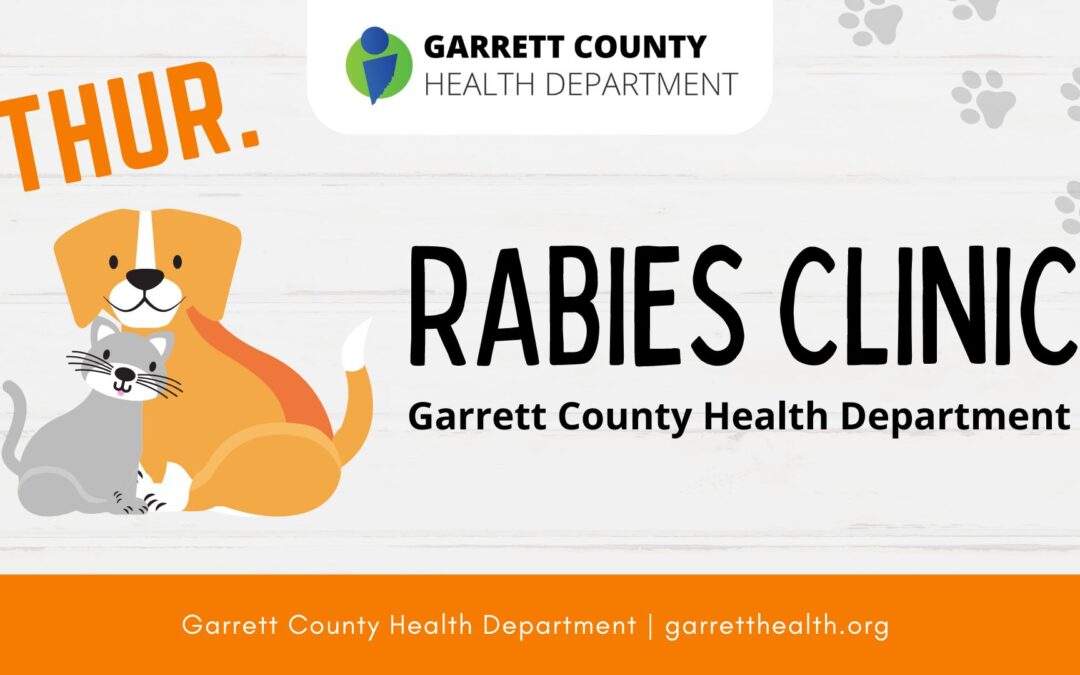 REMINDER: Garrett County Rabies Clinic – 5:30PM @ Garrett County Health Department (9/12) 