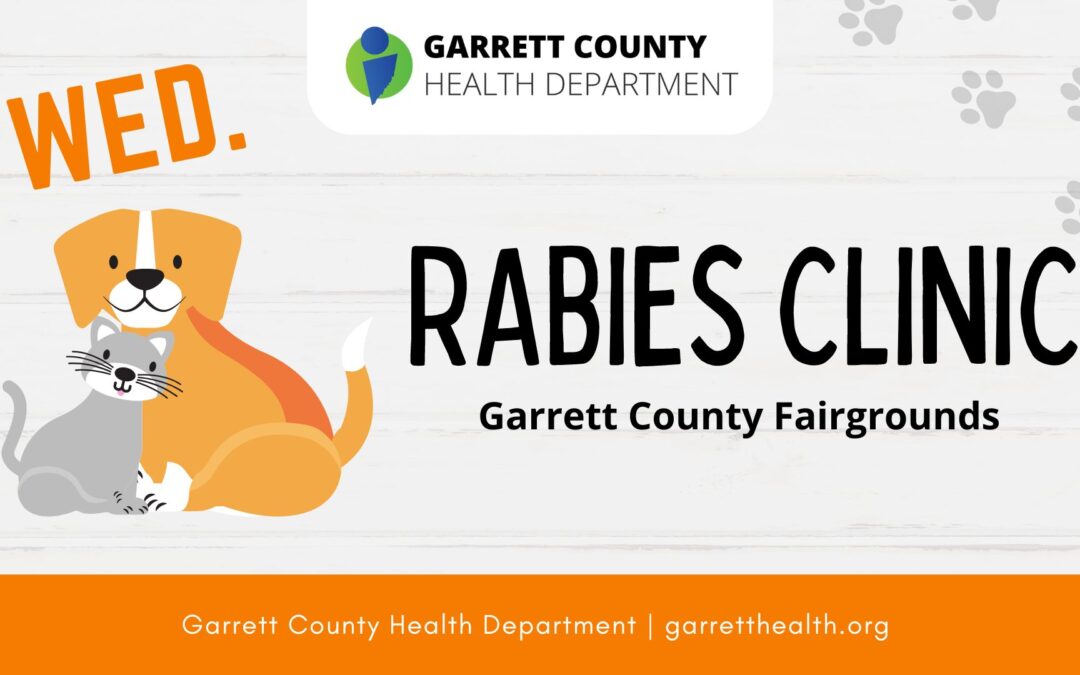 REMINDER: Garrett County Rabies Clinic – 5PM @ Garrett County Fairgrounds (9/11)