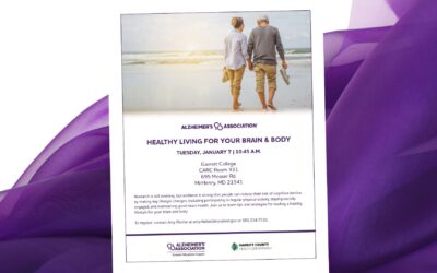 Healthy Living for Your Brain & Body Event Scheduled