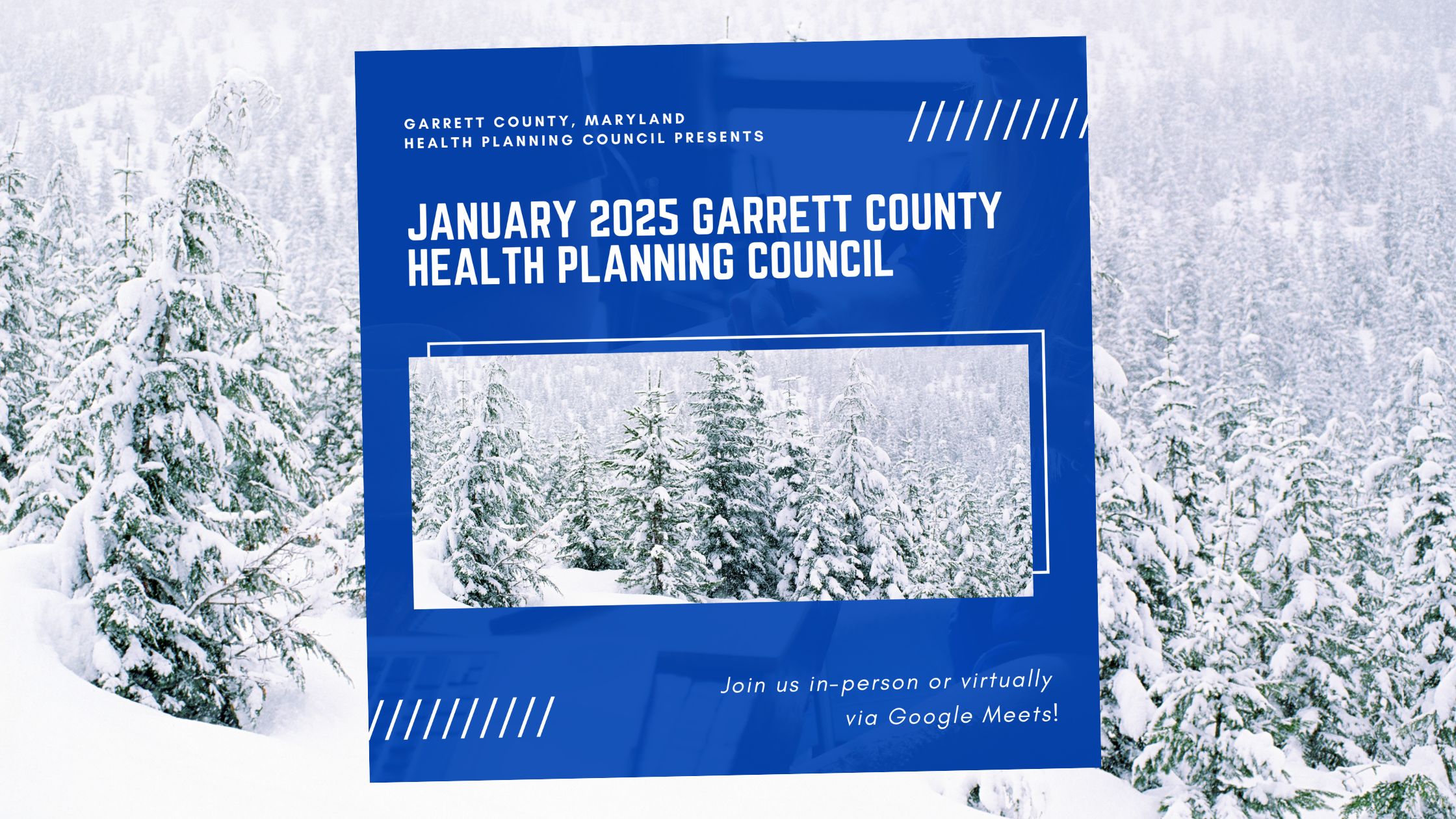 January 2025 Health Planning Council Meeting Announced - Garrett County ...