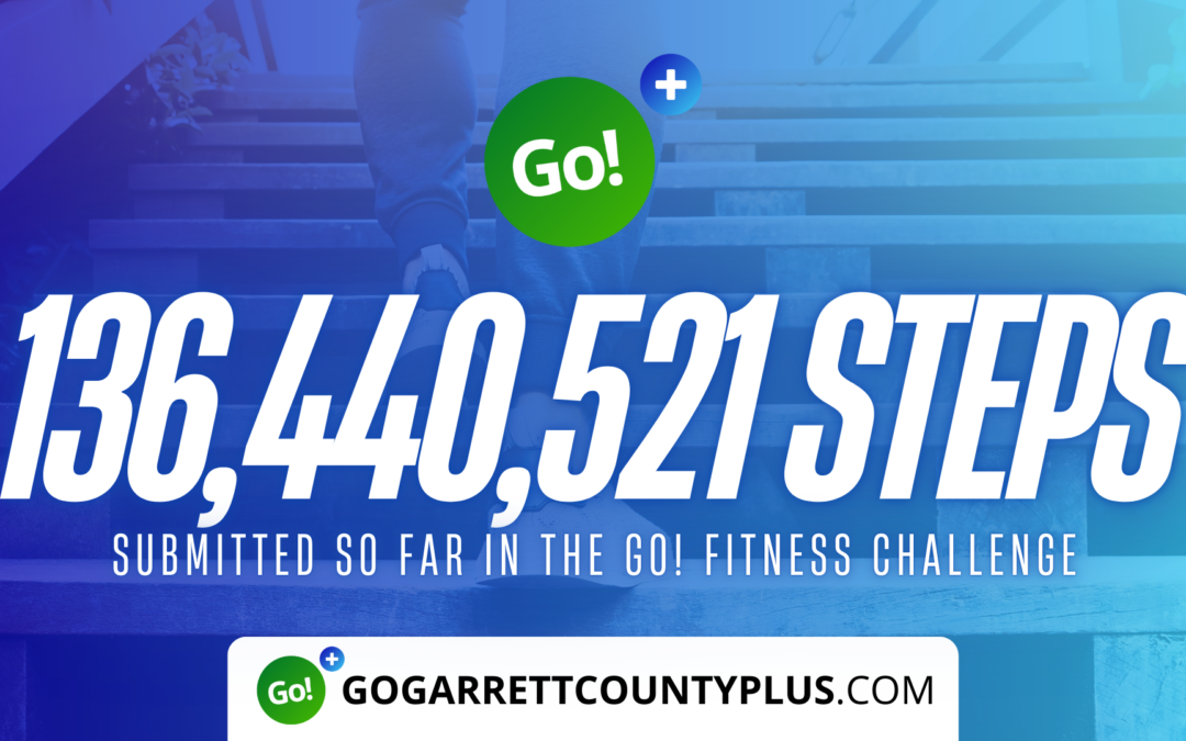 Featured Today on Go! Garrett County: 136 MILLION+ STEPS/ACTIVITY RECORDS! – Step/Activity Challenge Weekly Leaderboard – Week 120