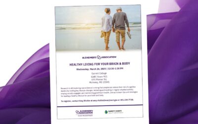 Upcoming Event Reminder: Healthy Living for Your Brain & Body