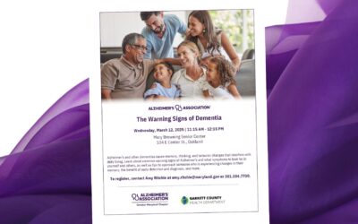 TODAY! – The Warning Signs of Dementia Event