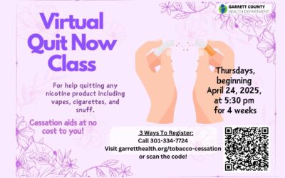 Virtual Quit Now Classes Scheduled for April