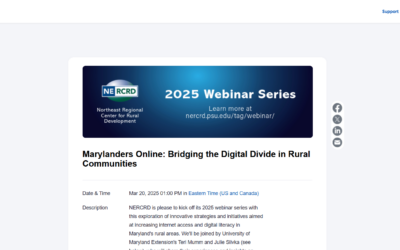 Featured Today on MyGarrettCounty.com: Community News: Marylanders Online – Bridging the Digital Divide in Rural Communities Webinar