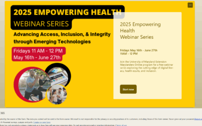 Featured Today on MyGarrettCounty.com: Community News: Addressing Disability Disparities Through Health Equity Webinar