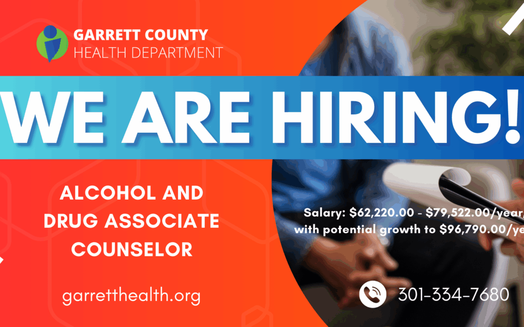 Featured Job Opportunity (9/29) – ALCOHOL AND DRUG ASSOCIATE COUNSELOR