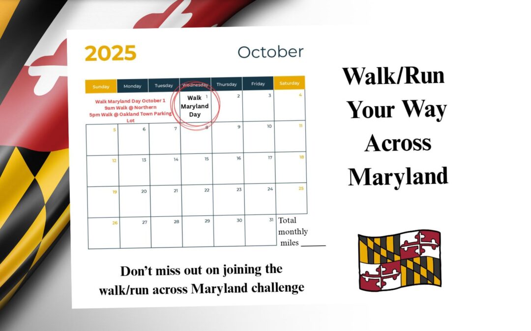Wednesday, October 1, 2025 is Walk Maryland Day! – Join Health Education & Outreach for Two Walk Maryland Day Events!