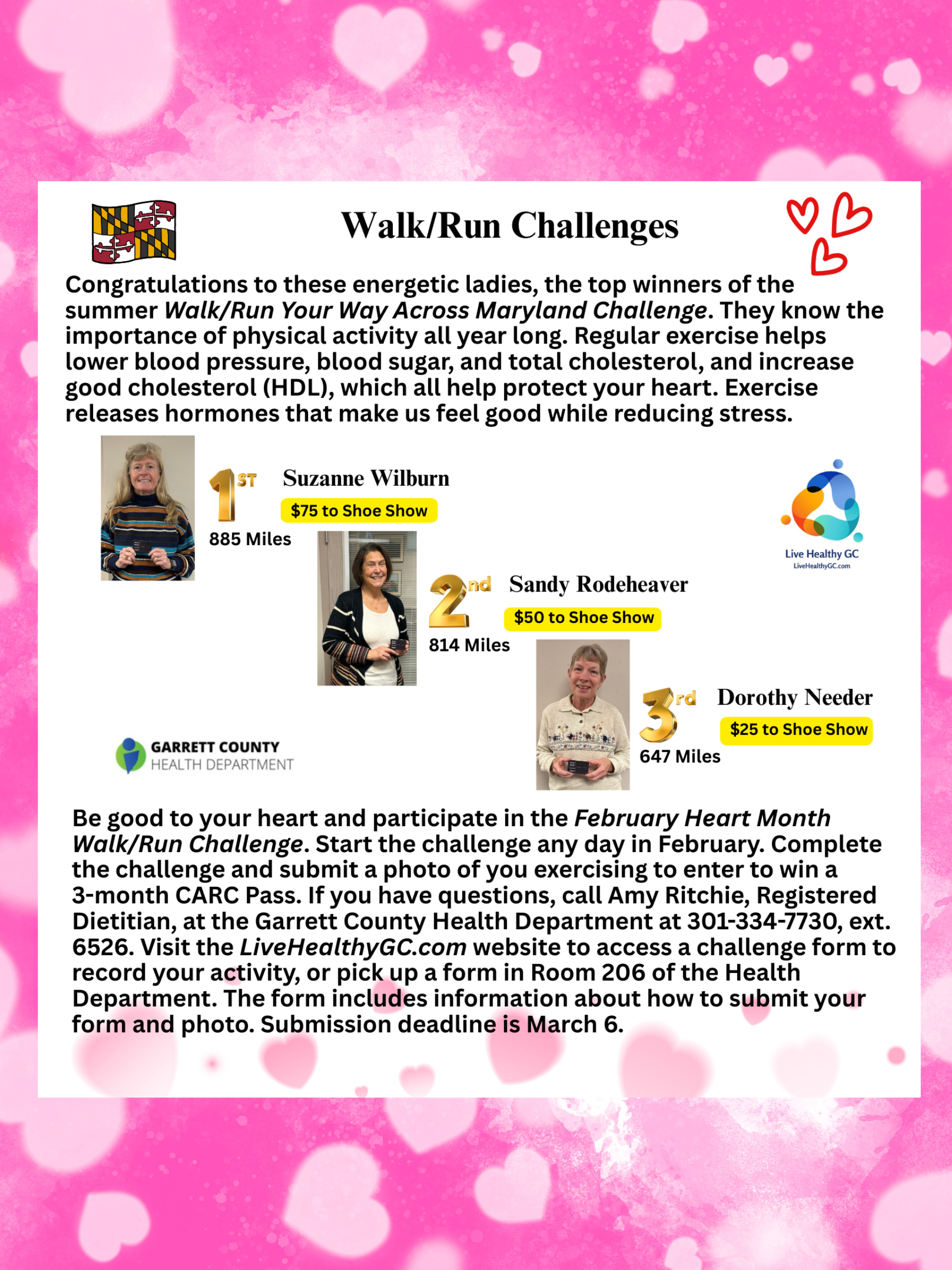 Walk Run Challenge Flyer