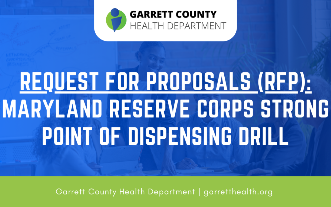 (EXTENDED) Request for Proposals: Maryland Reserve Corps STRONG Point of Dispensing Drill