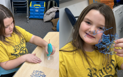 Youth From Several Elementary Schools Explored STEM Through Freeform 3-D Printing