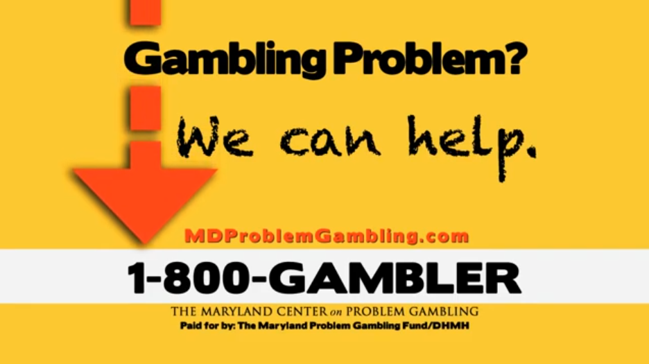YouTube Video Screenshot - Problem Gambler Hotline